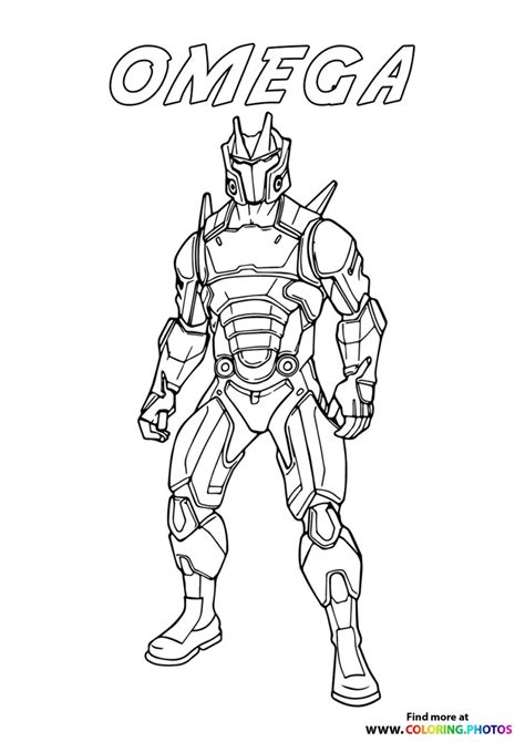 omega fortnite coloring pages  kids