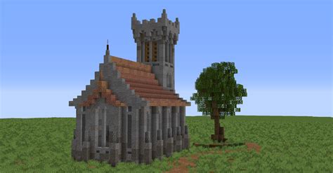 small medieval church minecraft map