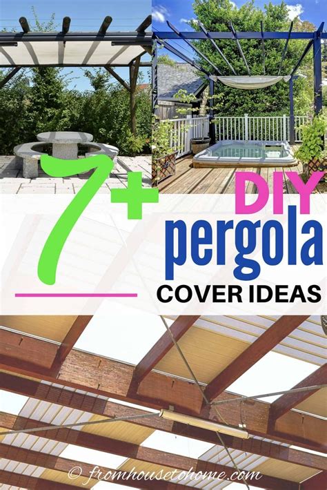 diy pergola cover ideas 7 ways to protect your patio from
