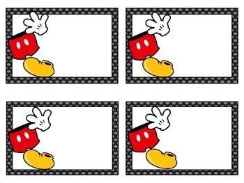 blank disneys mickey mouse classroom labels mickey mouse classroom