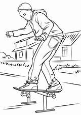 Skateboard Coloring Pages Printable Drawings Drawing Skateboarder Balancing Park Skate Skateboarding Colorings Getdrawings Wallpaper Marvelous Categories Template 81kb 1060 1500px sketch template