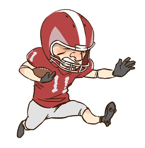 football player clip art  vector clip art image clipartix