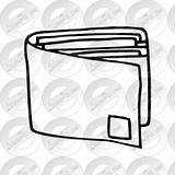 Wallet Outline Clipart Watermark Register Remove Login Lessonpix sketch template