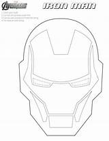 Iron Man Printable Masks Mask Coloring Halloween Face Avengers Kids Template Helmet Para Imprimir Pages Printables Masque Color Colorear America sketch template