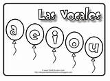 Vocales sketch template