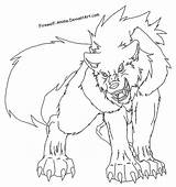 Wolf Anime Coloring Pages Wolves Howling Lineart Pack Wings Fighting Firewolf Drawing Moon Color Drawings Girl Deviantart Animal Getcolorings Printable sketch template