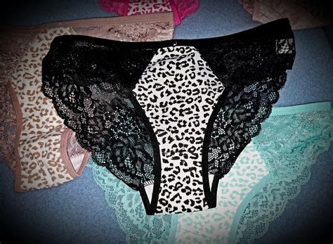Black Leopard Panties With Some Lovely White Spots Scented Pansy
