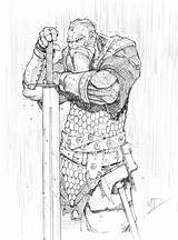Dunbar Vorlagen Krieger Saxon Fantasy Anglo Wikinger Vikingos Warriors Bleistift Malbuch Warcraft Posen Charaktere Junk Referenz Wetterpin Vikings sketch template