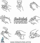 Washing Handwashing Colouring Ages Develop Recognition Kidsactivities sketch template