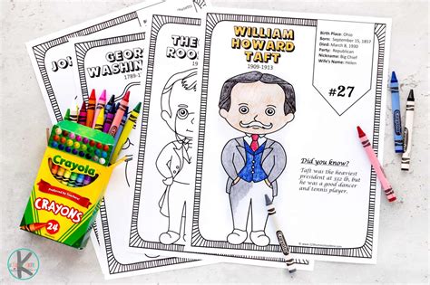 printable president coloring pages  interesting facts