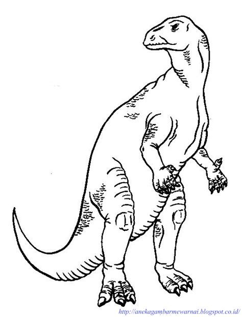 gambar mewarnai dinosaurus  anak paud  tk