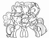 Pony Mlp Hugs sketch template