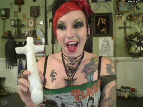 tattooed punk babe vice got a new jackhammer jesus toy alt porn erotica