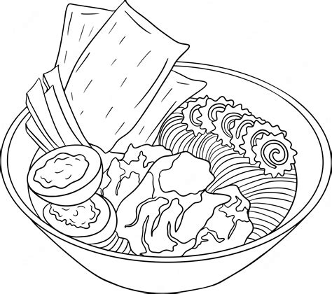 ramen coloring pages coloring home