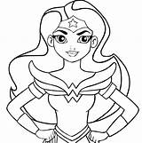 Coloring Girls Dc Pages Super Hero Superhero Supergirl Printable Getdrawings sketch template