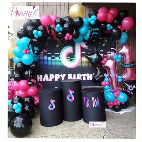 tik tok decorations birthday party decorations balloon decorations