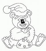 Bear Pages Coloring Christmas Coloringpages1001 sketch template