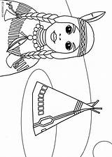 American Native Coloring Pages Edupics sketch template