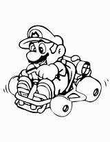 Mario Kart Coloring Pages Kids Printable Funny sketch template