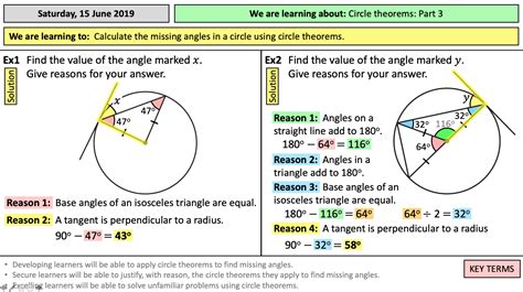 circle theorems part    teaching resources