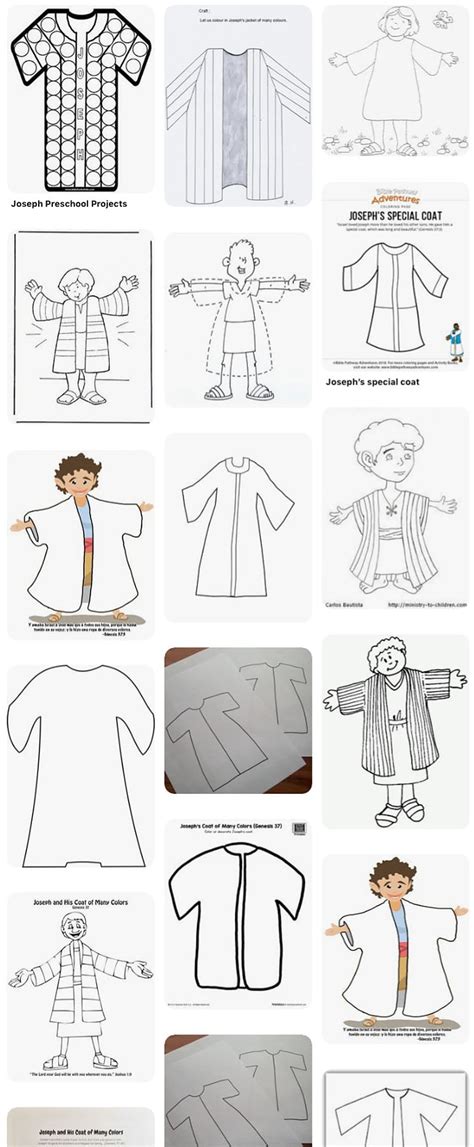 joseph coat template sundayschoolist  printable