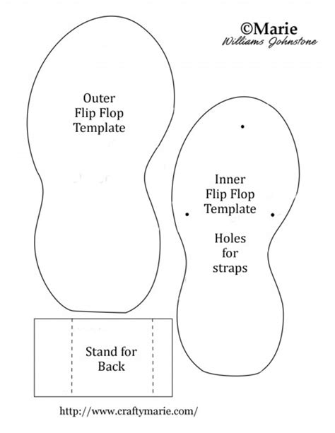 flip flop card  template holidappy