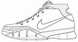 Shoe Shoes Nike Drawing Jordan Outline Template Kobe Coloring Pages Sneakers Air Blank Michael Sketches Converse Basketball Drawings Sneaker Printable sketch template