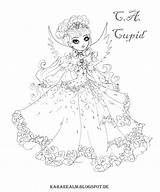 Ever After High Coloring Pages Realm Kara Monster Cartoon Book sketch template