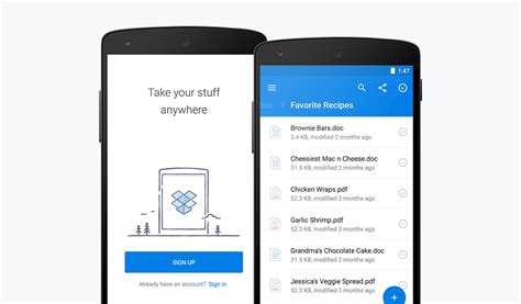dropbox  android  faster redesigned dropbox blog