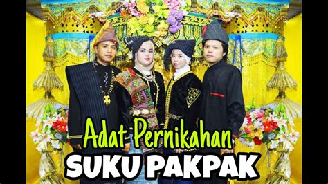 tata  pernikahan suku pakpak youtube