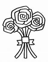 Coloring Wedding Pages Printable Bouquet Flowers Kids Cartoon Flower Grayscale Colouring Clipart Book Drawing Coloring4free Cliparts Cake Bunch Books Library sketch template