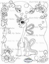Pages Besties Digi Stamp Coloring Unicorn Magical Tm Remix Instant Dolls Baby Enchanted Mybestiesshop sketch template