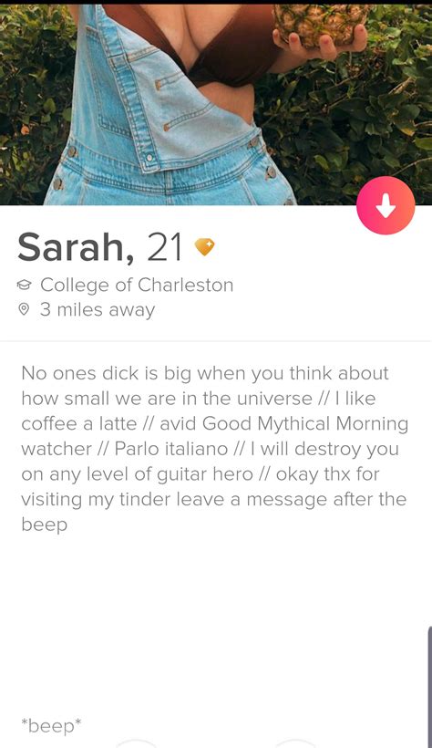 Well This Is A Refreshing Take On Dick Pics And An Original Bio R Tinder