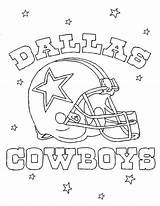 Coloring Nfl Pages Cowboys Dallas Logo Teams Helmet Many sketch template
