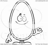 Seed Clipart Waving Mascot Coloring Cartoon Outlined Vector Thoman Cory Regarding Notes sketch template