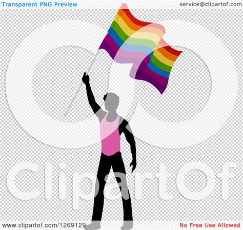 clipart of a black silhouetted man in a pink shirt