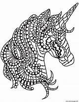 Licorne Zentangle Coloriage Unicorno Dessin Tete Unicorni Mandala Stampare Testa Pegasus Owl Clipartmag Imprimé Supercoloring sketch template