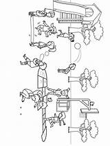 Playground Pages Coloring Printable Kids sketch template