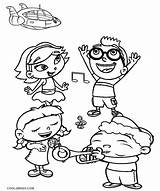 Coloring Einsteins Little Pages Printable Cool2bkids Kids sketch template