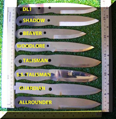 knife size comparisons