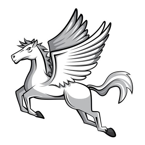 horse  wings illustration  vector art  vecteezy