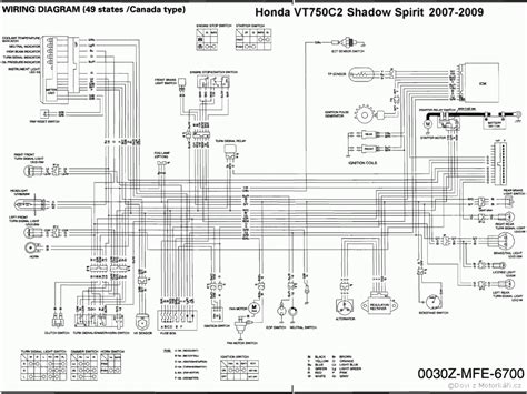 honda shadow  wiring diagram