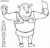 Shrek Coloring Pages Ogre Colorings sketch template