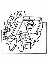 Telefoon Gsm Berufe Telefon Telefonist Dasmalbuch sketch template
