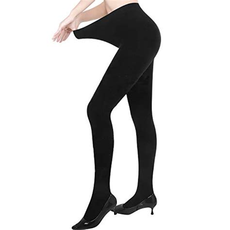 pvendor opaque fleece lined tights for women winter warm thick leggings