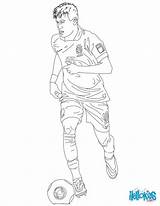 Soccer Kids Neymar Fun Ball Coloring Football sketch template