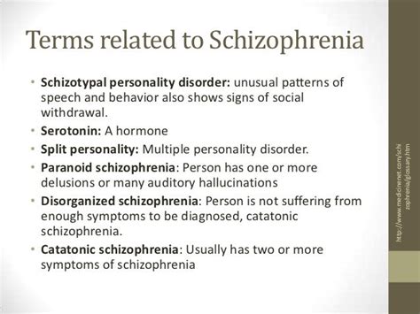 schizophrenia pp