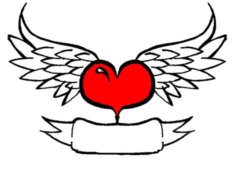 picture  heart  wings clipart