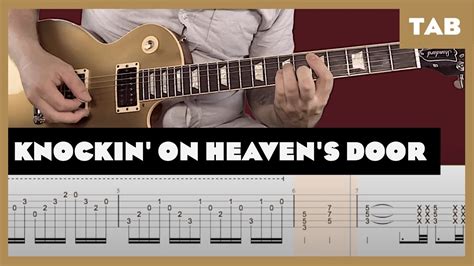 Guns N Roses Knockin On Heaven S Door Guitar Tab Lesson Cover