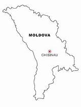 Moldavia Dibujar Moldova Bandera Pegar Recortar Admin Laminas sketch template